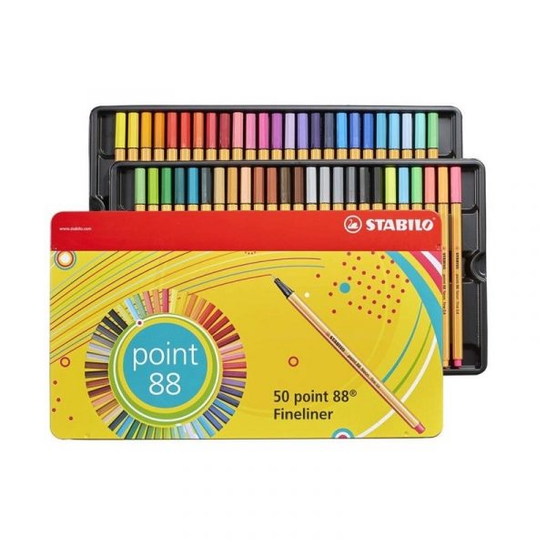 stabilo-point-88-scatola-metallo-da-50pz