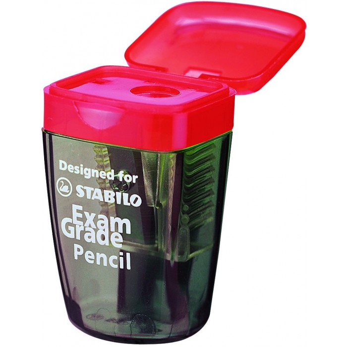 Temperamatite Manuale Automatico In Lega E Plastica - Per Matite Standard 6,5-8 Mm, Per Scuola E Ufficio, Colore Rosso