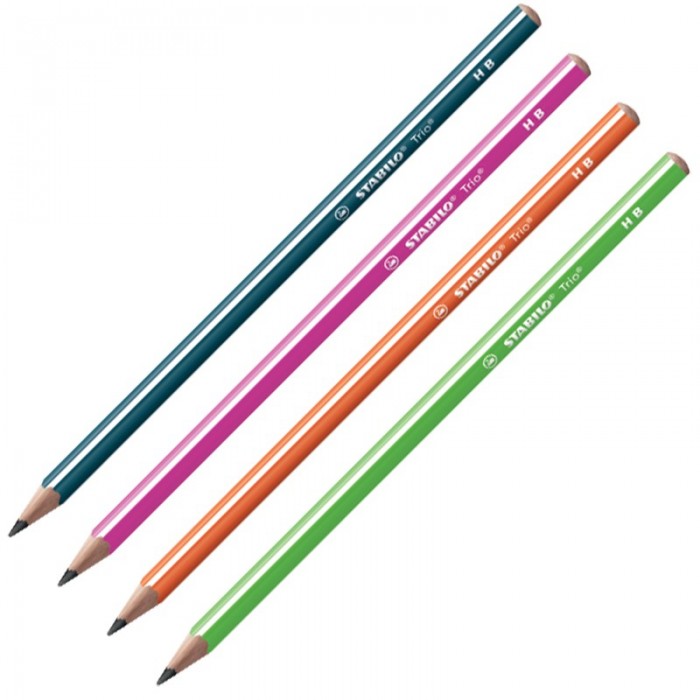 STABILO Trio thick - Matita colorata triangolare - Confezione da 12 - Rosa
