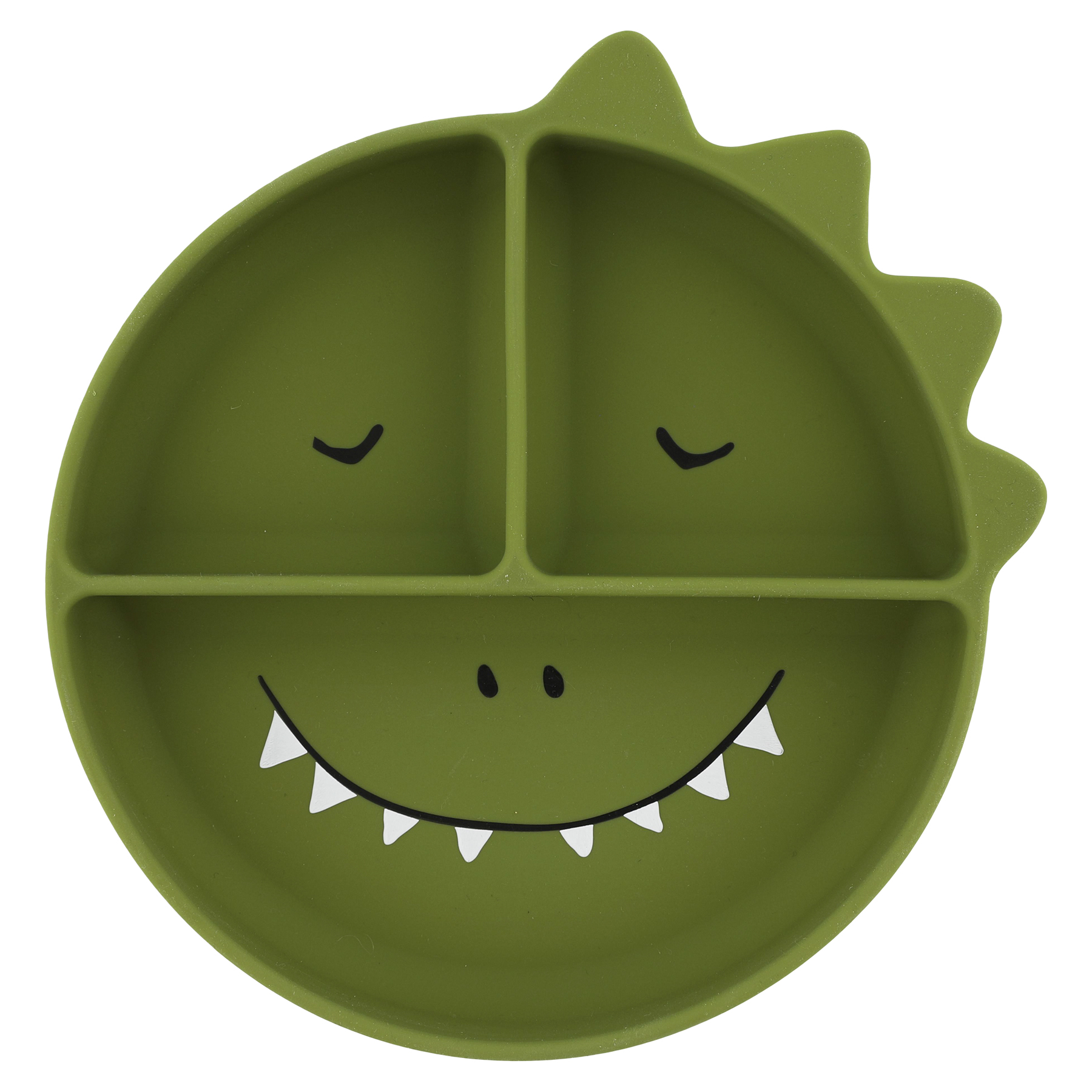 Set 2 Piatti Divisori In Acciaio Inox Con Bordo In Silicone – 3 Scomparti, Base Antiscivolo, Blu E Verde, Per Bambini E Adulti