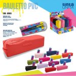 Borsellino-Bauletto-TintaUnita-Paint-Astuccio-in-PVC-Lucido-Penna-4col-Omaggio-TU-EXcellent